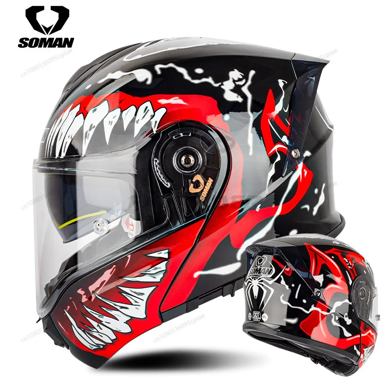 

Motorcycle Helmet Matte Black Flip Up Wear-Resistant Motocross Kask Breathable Head Protection Anti-Fall Biker Accessories M-4XL