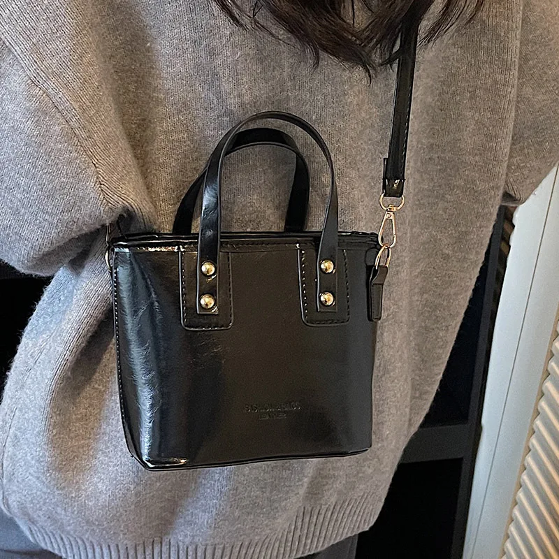 

Korean Sle Faionable Handheld Simple Buet Bag Women's New 2026 Trendy Single oulder Slant Cross Bags Leather Handbag