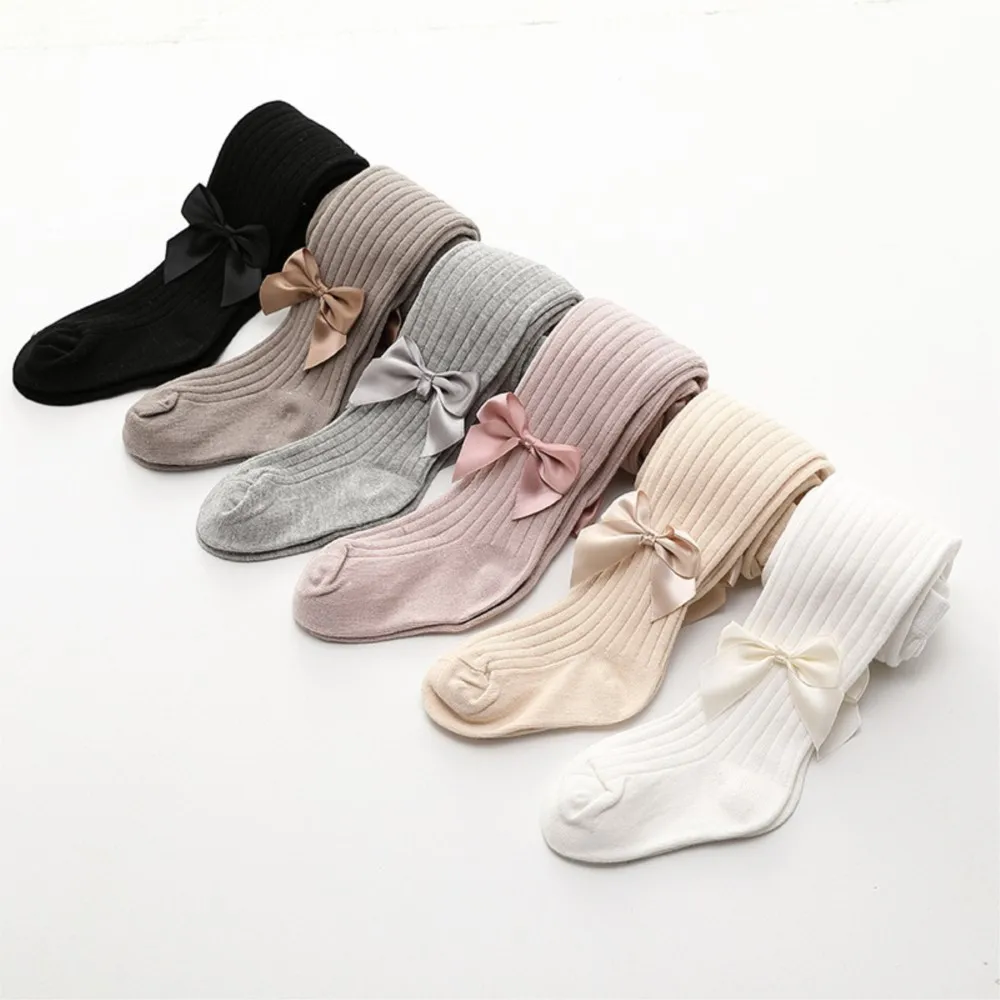 0-4 Years Pantyhose For Infants Newborns Toddlers Cotton Tight For Kid Spring Autumn Baby Girls Tights Beautiful Bowknot Mesh
