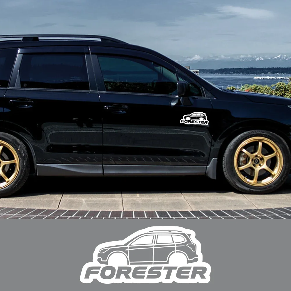 For Subaru Forester SH SJ SG SK SF SG5 SF5 2013 ~ 2019 Car Body Stickers Auto Style Vinyl Film Side Decals Tuning Accessories