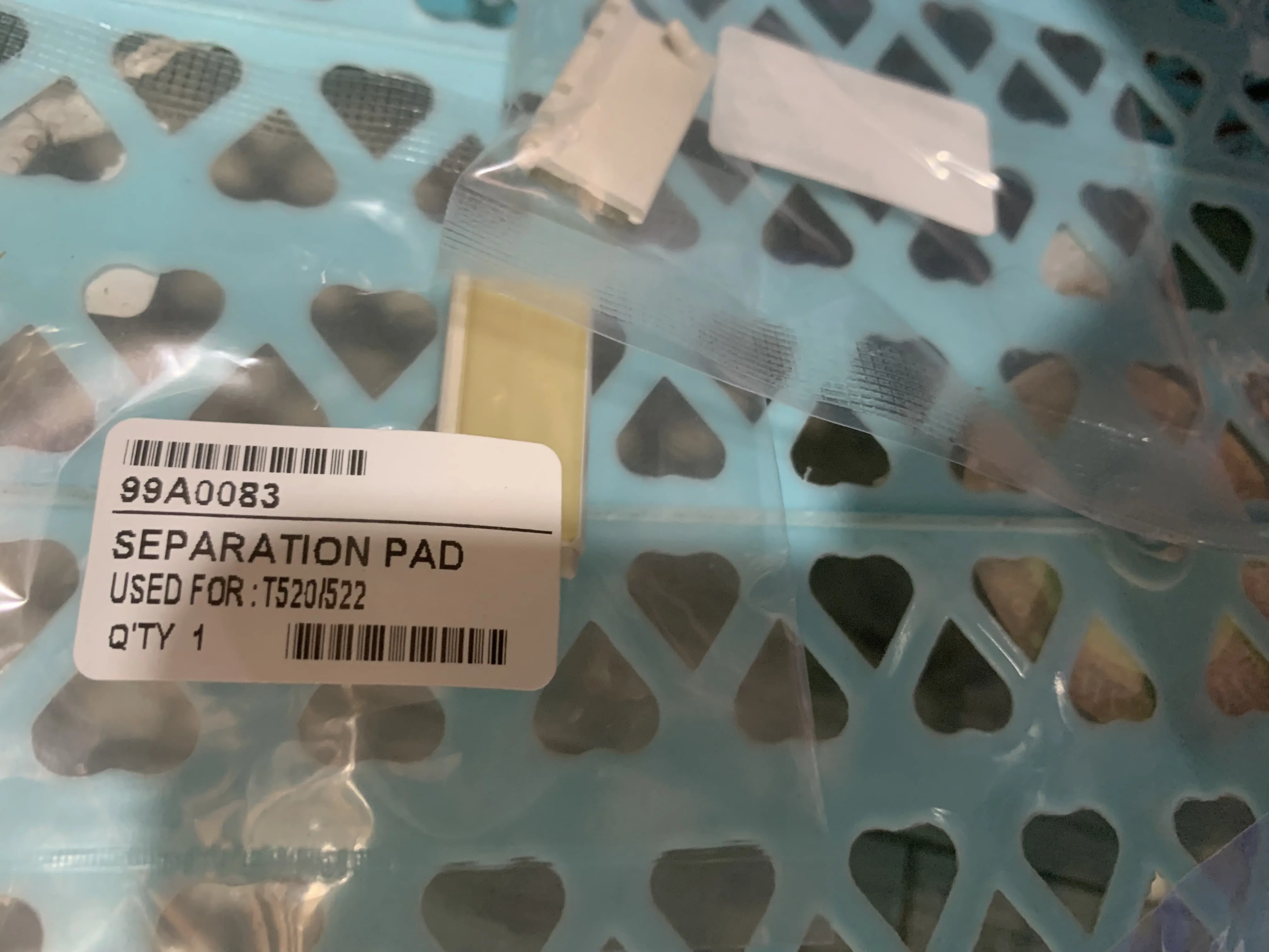 

10pcs 99A0083 For Lexmark 4059 T520 522 T616 T614 Feed Separation Pad