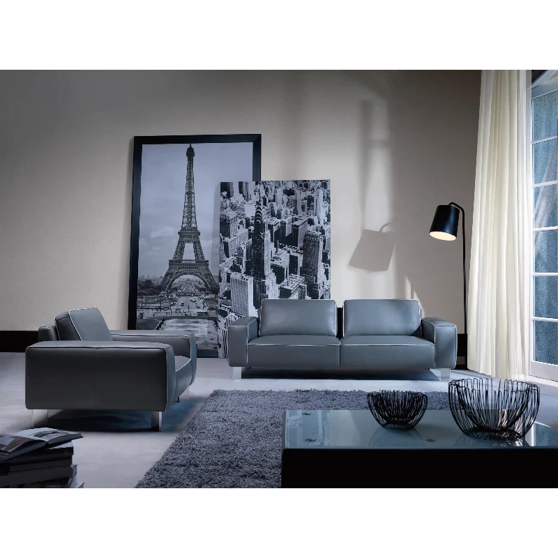 Furniture Small Waiting Office Living Room Sofa Interior Leather Business Negotiation Sofa