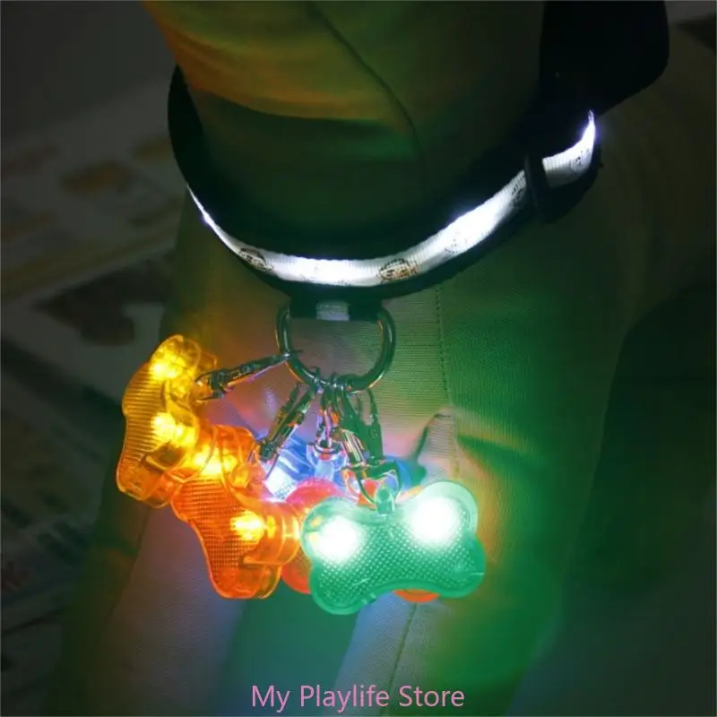 Night Glow Collar Pendant Dogs Safety Pet Luminous Bright Decor Dogs Spotlight Light Waterproof Running Lights Dog Accessories