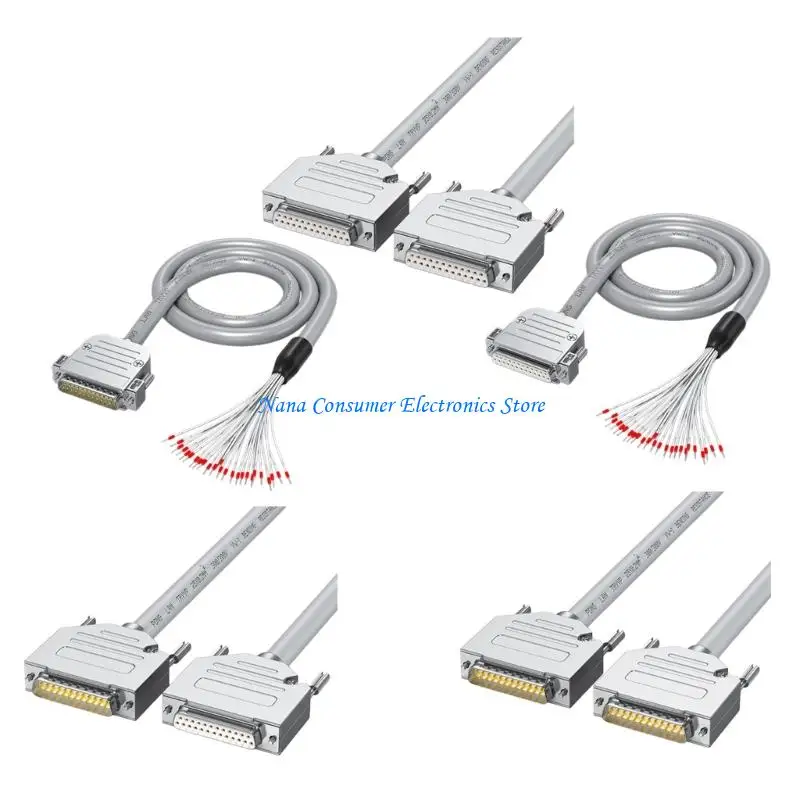 G7NE Industrial DB25 RS232 Cable Straight Male to Female Converter For Automation