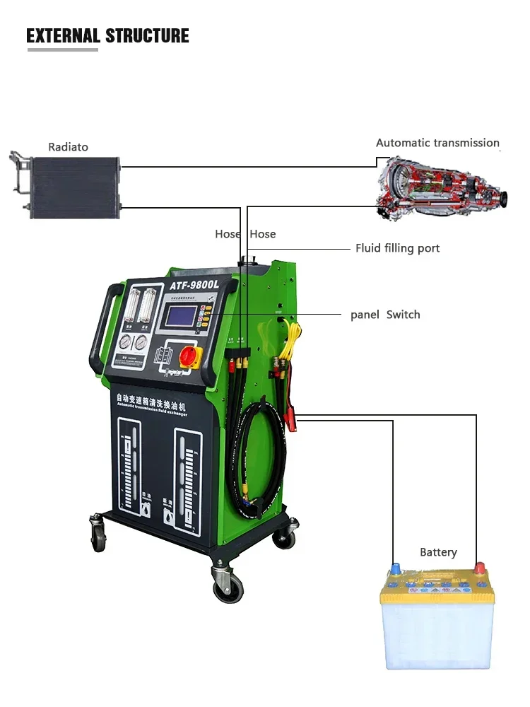 atf-9800L/9800 atf exchanger ATF Automatic Transmission Fluid exchange machine