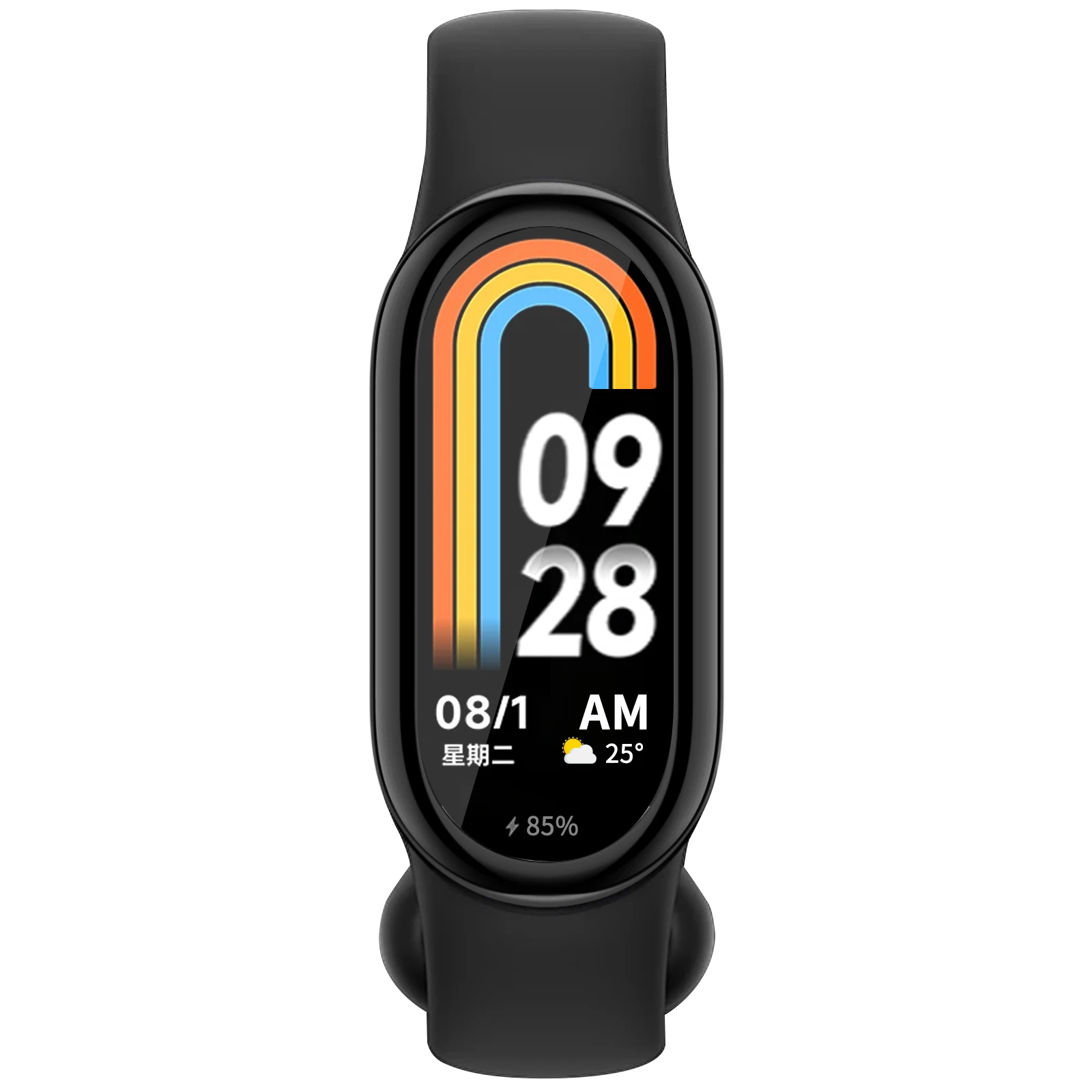 Protetor de tela caso capa para xiaomi mi banda 8 cobertura completa pára-choques macio tpu capa protetora para mi banda 8 acessórios