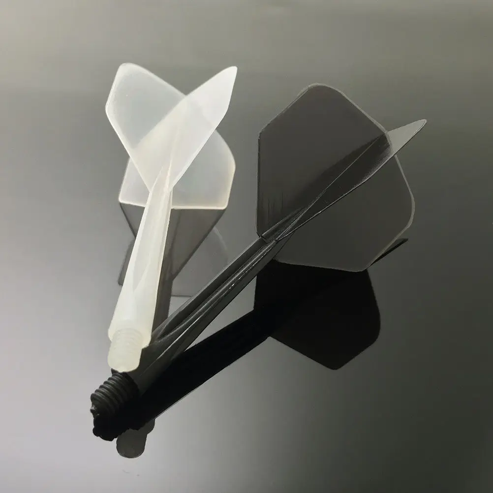 

6Pcs Transparent Fine Thread Dart Flights Plastic Supplies Indoor Outdoor Sports Tail Wings Set Red Black Blue Purple Pink