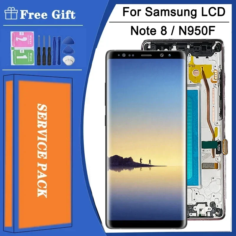 TFT Screen For Samsung Note8 N950 N950U SM-N950F/DS LCD Display Touch Screen Digitizer For Samsung Note 8 LCD Replacement