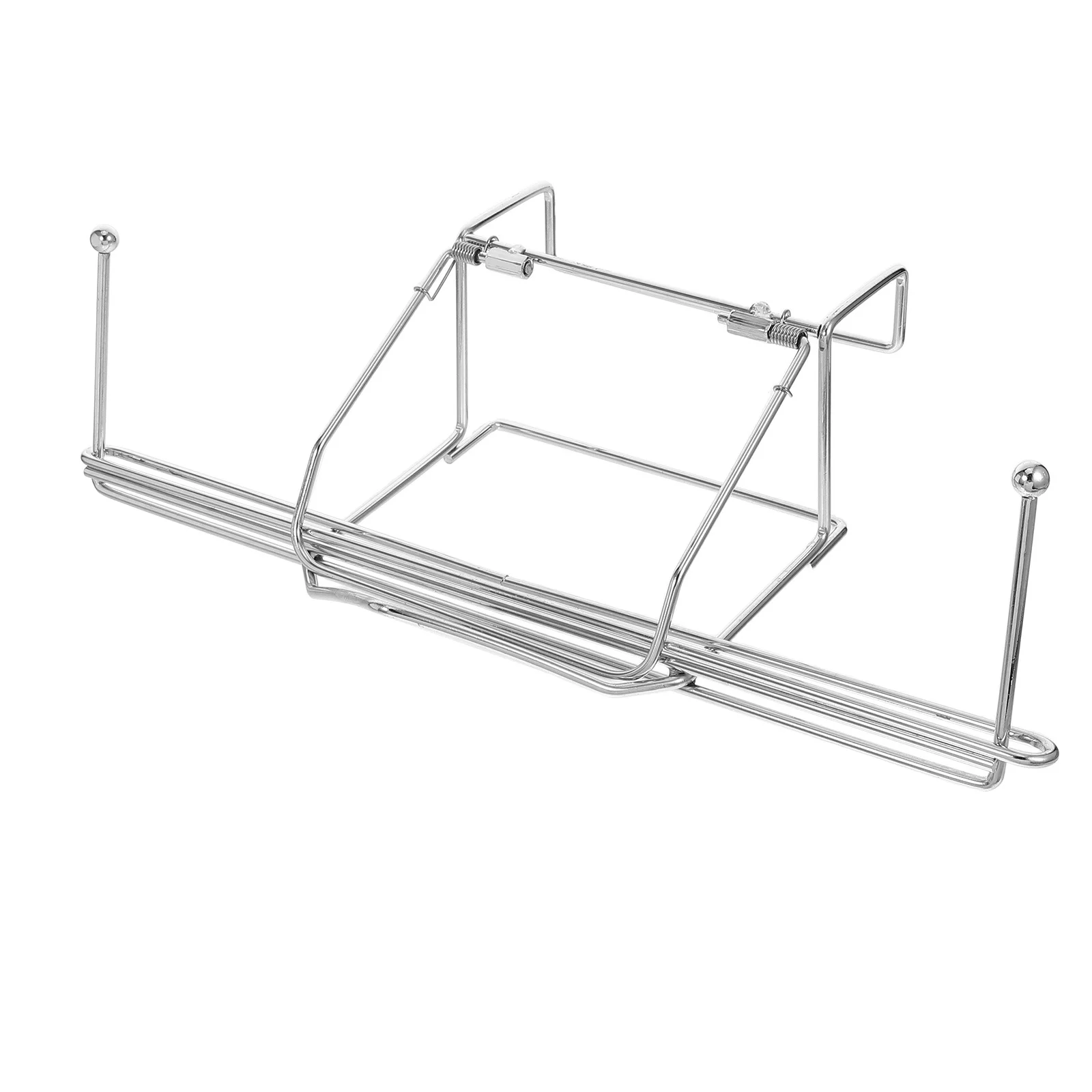 

Stainless Steel Hanging Grocery Bag Rack Wall Mounted Dispenser Organizer for Kitchen Office Home Supermarket Storage