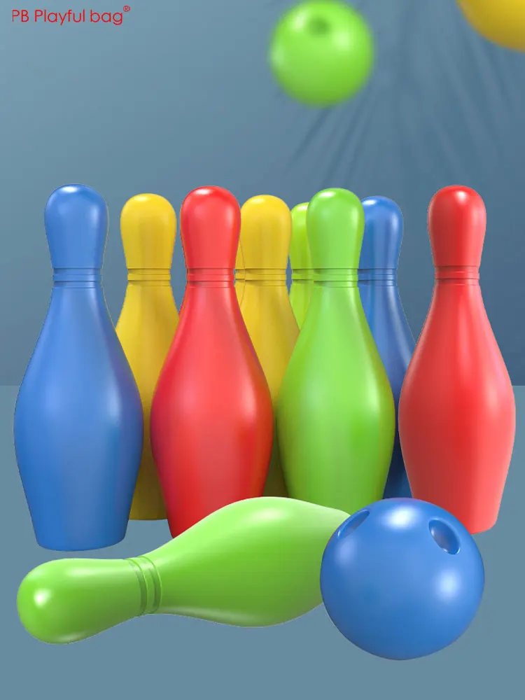 Kids Bowling Game Set 20CM Bottle 9.5CM Ball Indoor Sports Toy For Children Parent-child Interact AC162