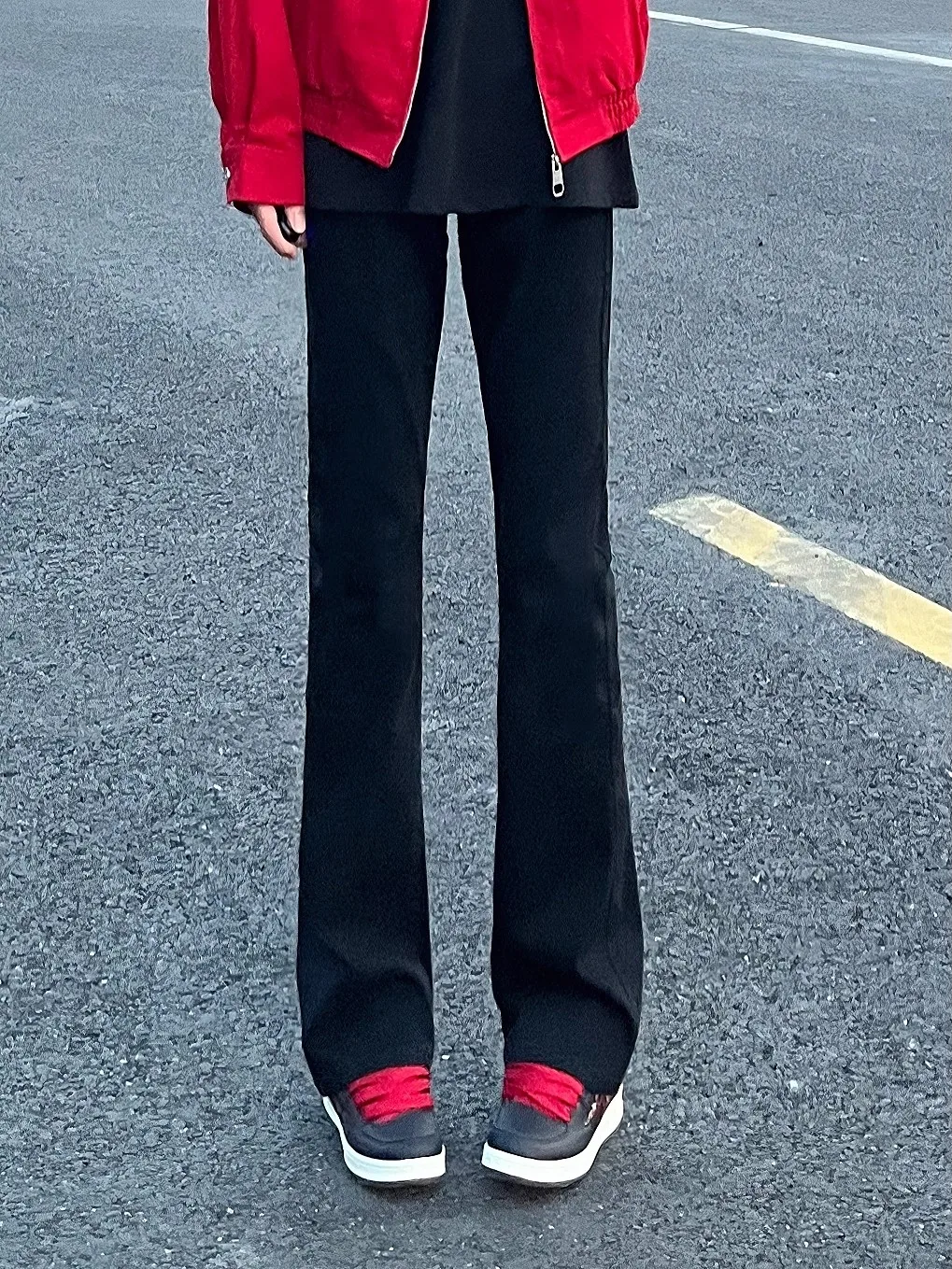 

Мужские джинсы Cleanfit Bla Le Blade, прямые брюки-клеш с высокой талией, осенние американские брюки из смеси хлопка и полиэстера