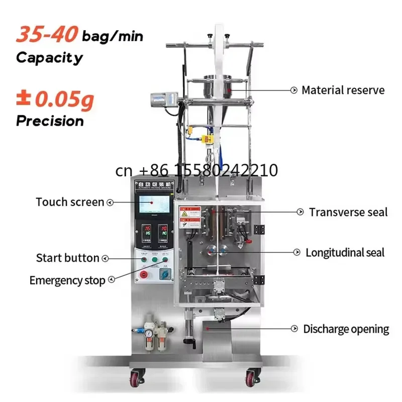 2026 hot for Small Automatic 0.5g 1g Nonwoven Fabric Pouch Packing Snus Machine Powder Filling Slitting Sealing Oral Snus