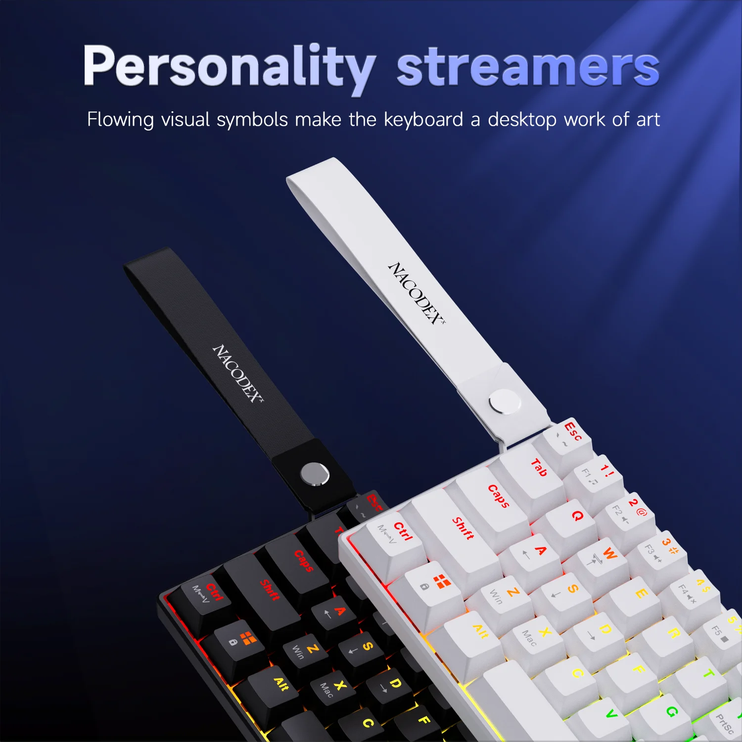 Ajazz NEW NK61 Wired RGB Mechanical Keyboard Hull structure Single