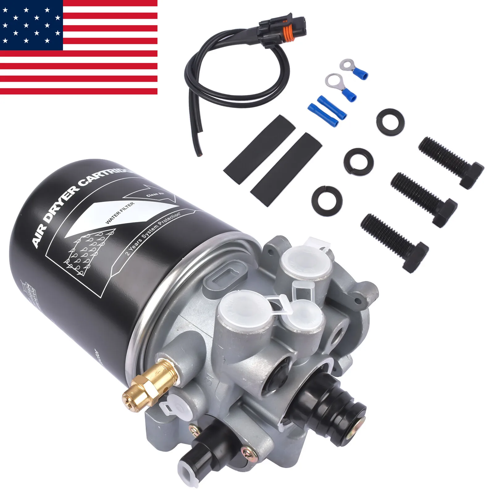 AP03 For Volvo Freightliner Kenworth Peterbilt #R955082 85122949 12 Volt Air Dryer