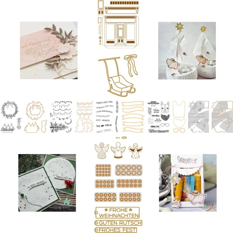 Summer Bliss Advent Calendar House Stamp And Dies New Arrival 2026 Scrapbook Diary Decoration Stencil Embossing Template DIY