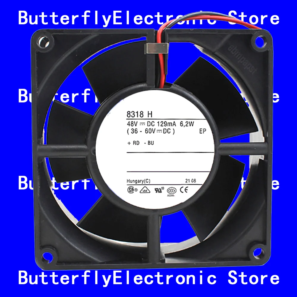 

NEW ORIGINAL 8318H 8318 H 48VDC 6.2W COOLING FAN 8032 80 x 80 x 32 mm