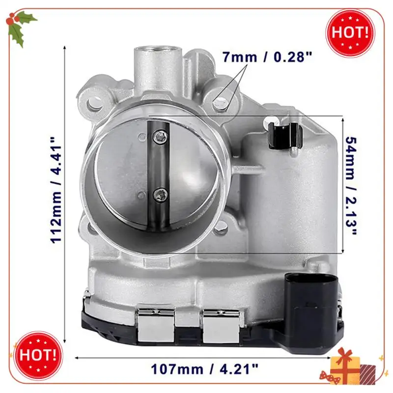 Durable-7S7G9F991CA Throttle Body Throttle Valve Automobile Part Accessory For Ford Fiesta Escape Transit Connect 2013-2016