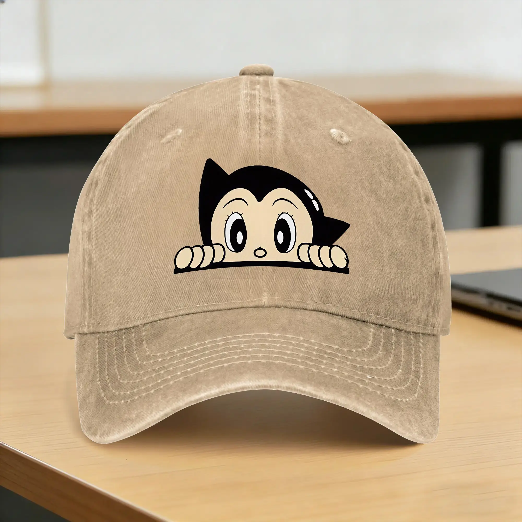 A-AstroBoy Peeking Casual Baseball Cap  Outdoor Sports Trucker Hat Summer Adjustable Men Women Vintage Baseball Caps