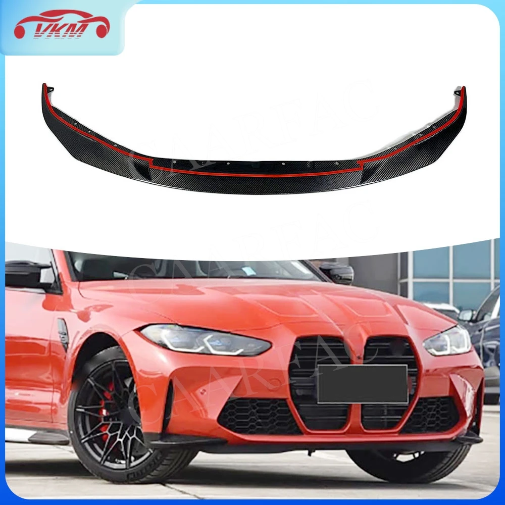 Trockene Carbonfaser Frontstoßstangenlippe für BMW G80 M3 G82 G83 M4 2021-2024 Diffusor-Schutz Exterieur-Zubehör