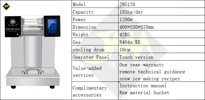 New Automatic Snowflake Ice Shaver Flake Ice Bingsu Machine for Ice Machines