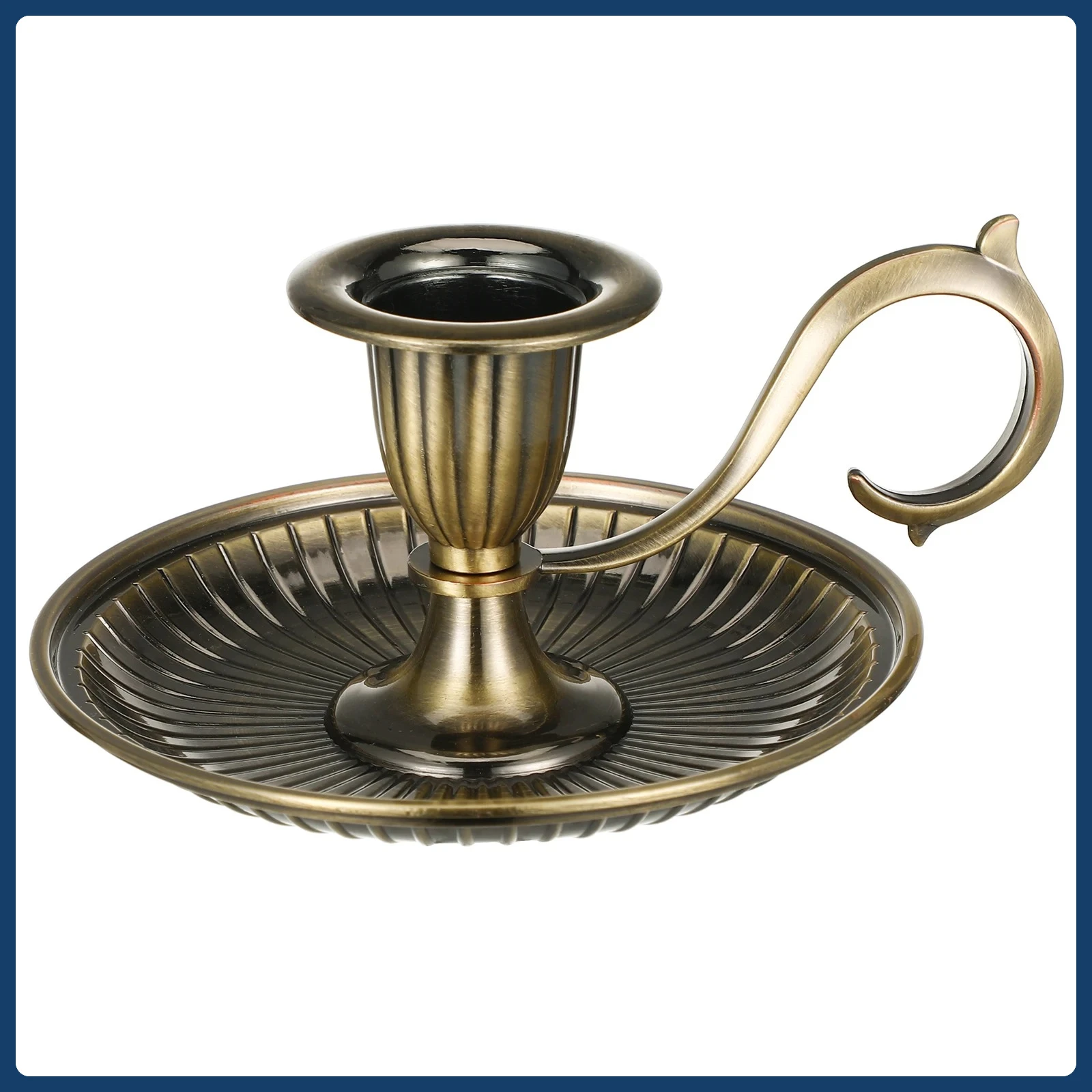 

Metal Candle Holder Retro Taper Holder European Style Church Table Holder Cup Vintage Candlestick Home Handicraft Ornament Decor