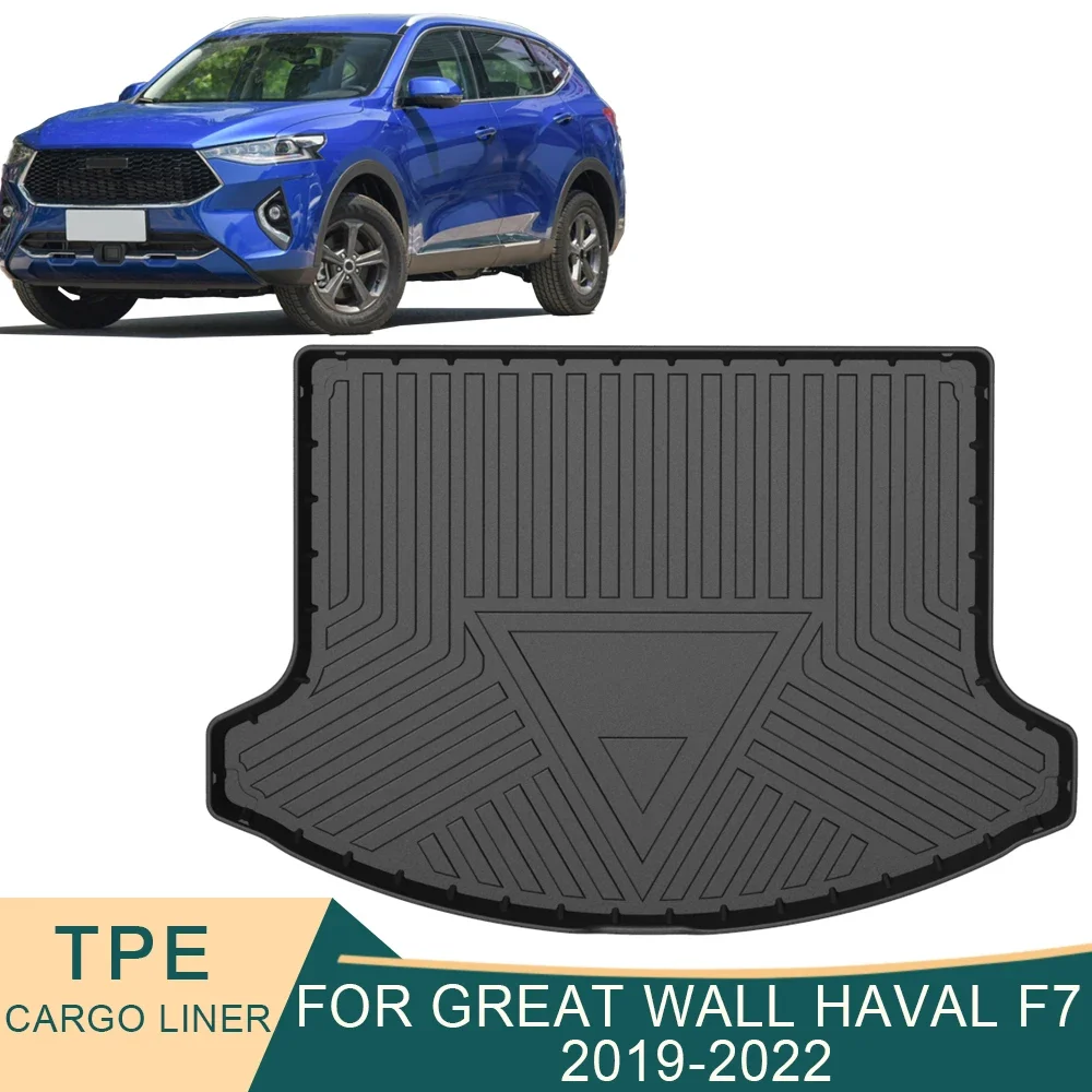 

For Great Wall Haval F7 2019-2022 Auto Car Cargo Liner All-Weather TPE Non-slip Trunk Mats Boot Tray Carpet Interior Accessories