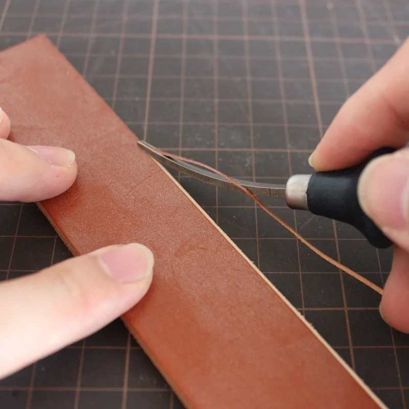 Handmade leather edge trimmer, blue handle edge trimmer, leather edge trimmer, the best choice for entry-level