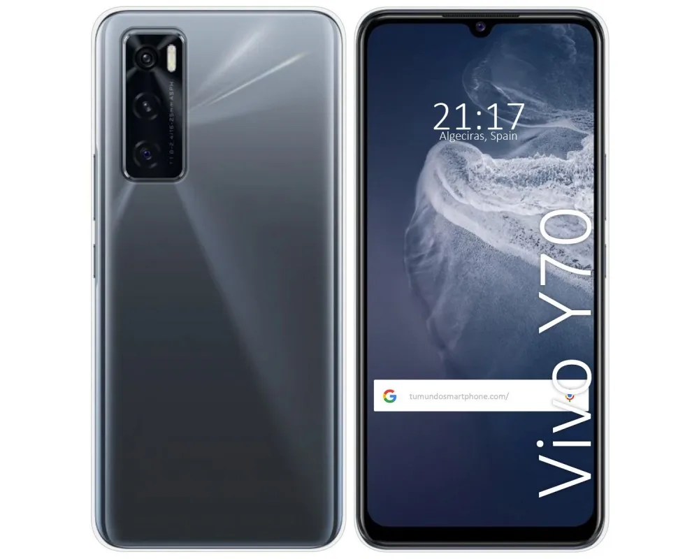 Clear silicone Gel TPU case for Vivo Y70