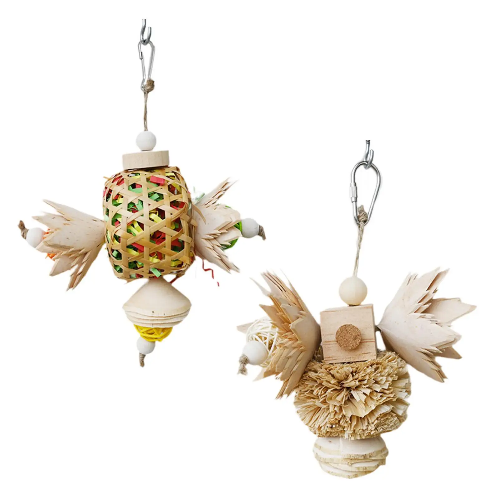 Juguete para masticar loros, equipo de juego de madera, jaula, accesorio, jaula de juguete para conejillo de indias, decoración para periquitos, cacatúas, Conures, Lovebird