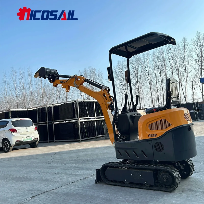 Minibagger EPA-Motor Kubota 1,2 Tonnen Bagger Tracktyp Minibagger Landwirtschaftlicher kleiner Bagger