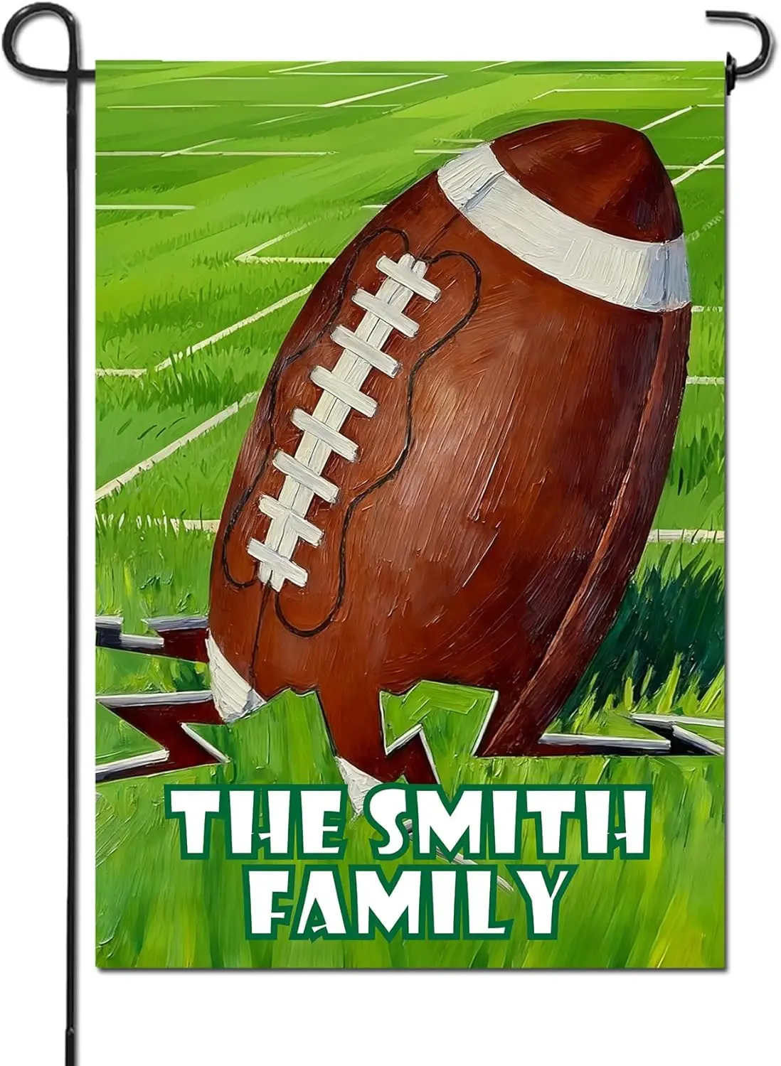 Custom Funny Sports Garden Flag Personalized Football Yard Sign Double-Sided Vertical House Flag Home Decor for Porch Patio  IIX