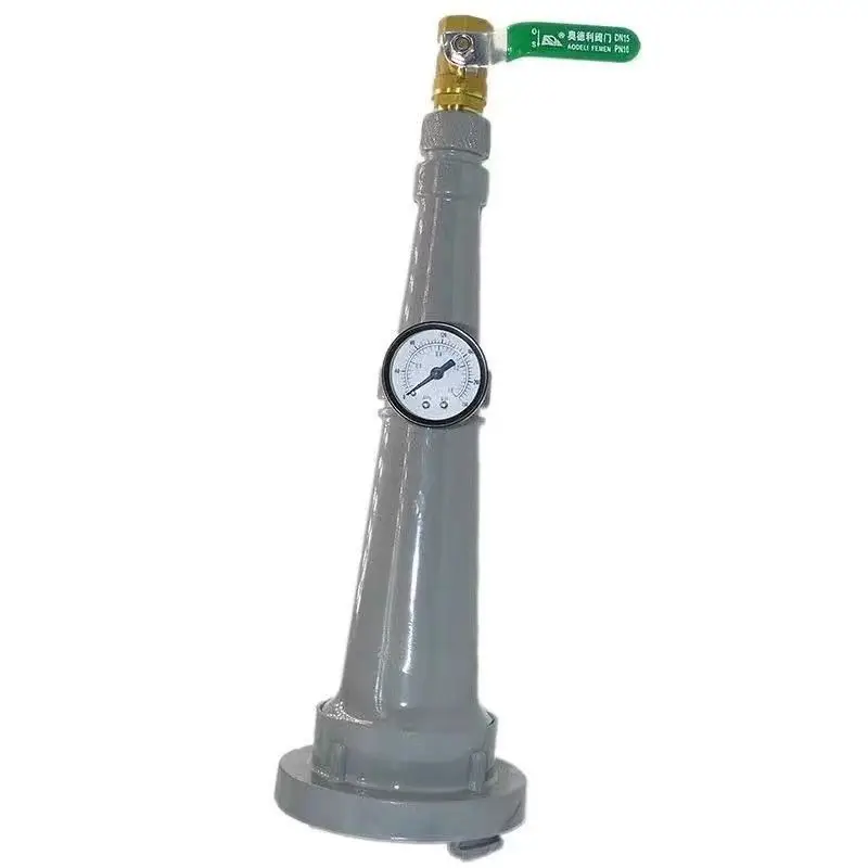 Water gun for measuring water pressure, switch with water pressure gauge, water gun nozzle for testing water pressure