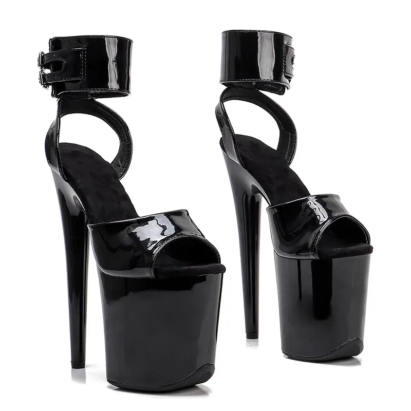 

LAIJIANJINXIA New 20CM/8inches PU Upper Fashion Sexy Exotic High Heel Platform Party Women Modern Sandals Pole Dance Shoes 101