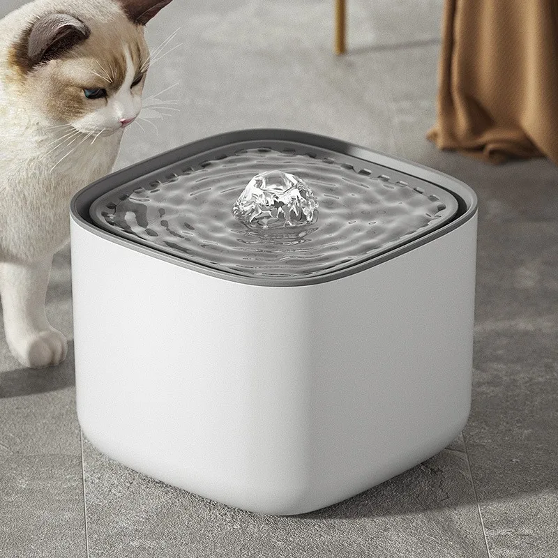 3L Smart Pet Water Fountain Automatic Induction Circulating Filtering Cat Water Drinker USB Electric Mute Cats Water Dispenser