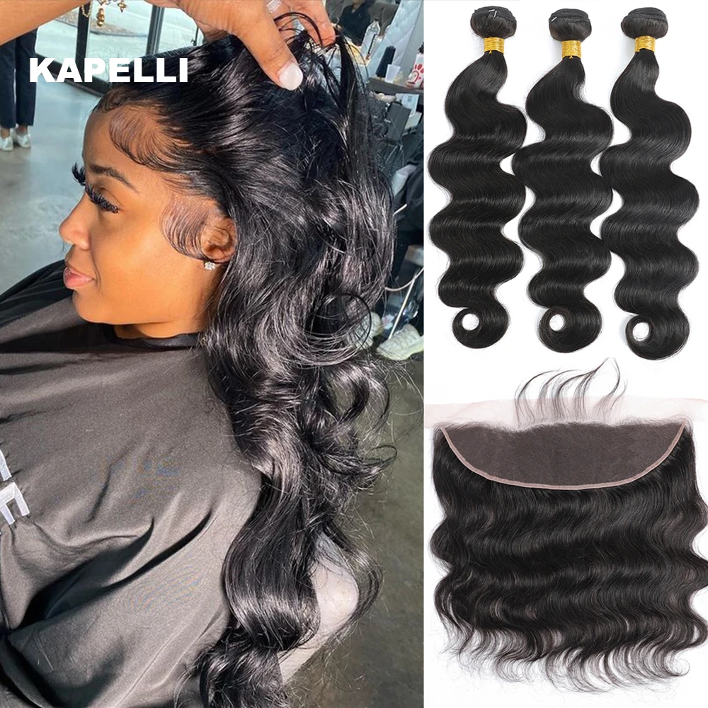 

Human Hair Bundles and Closure 4x4/5x5 HD Lace Natural Black Hair Bundles with Frontal 100% Ray Hair Weave Extensions FAST SHIP