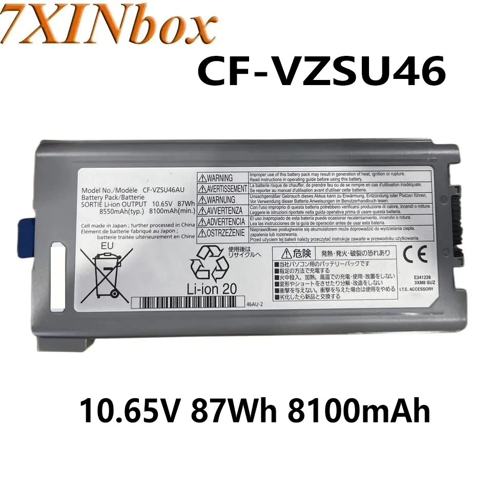 

7XINbox CF-30 CF-VZSU46 CF-VZSU46AU 10.65V 87Wh 8100mAh battery for Panasonic Toughbook CF-31 CF-VZSU1430U CF-VZSU46R