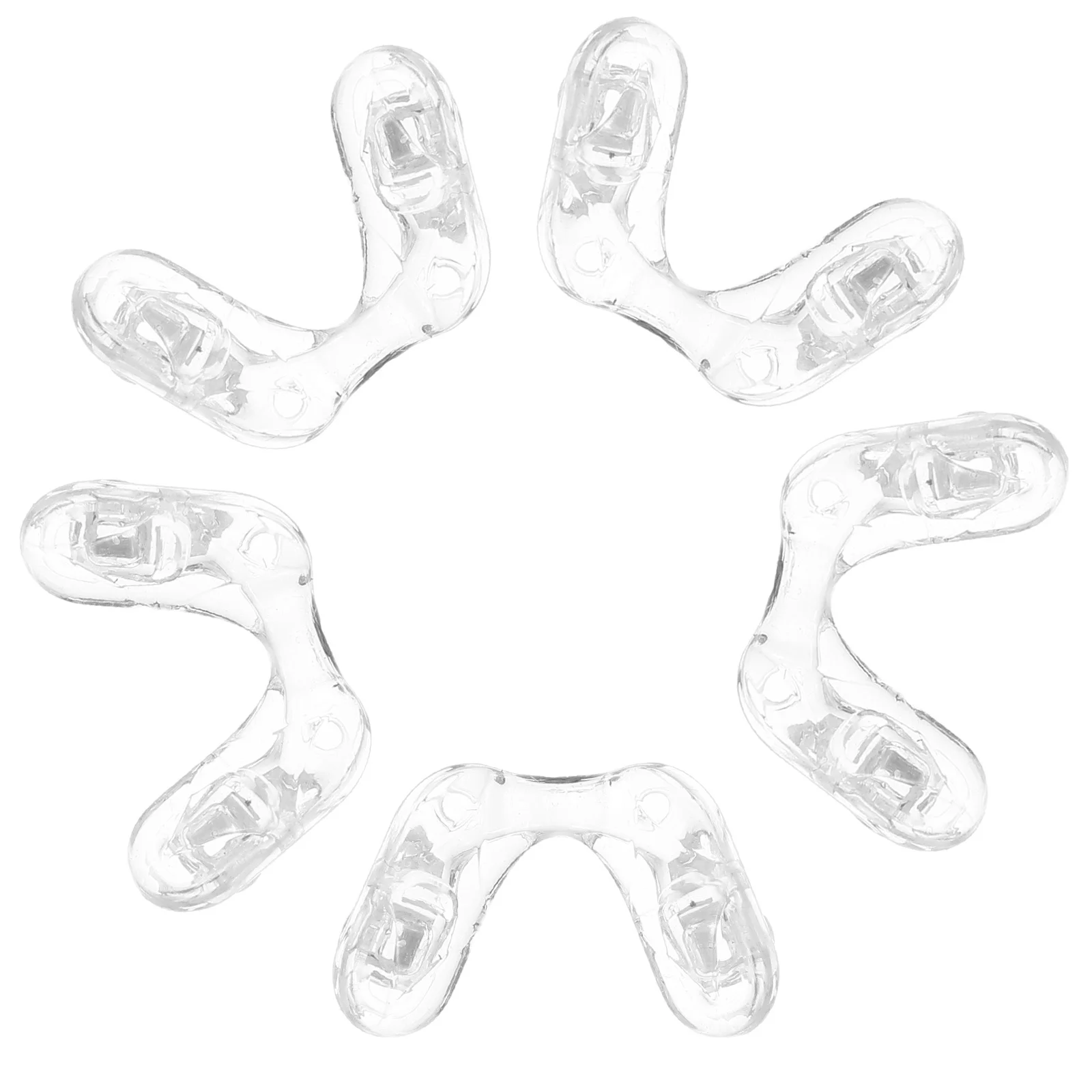 

5Pcs Eyeglass Nose Pads Transparent Soft Silicone Replacement U-Shaped Bridge Cushions Comfortable Non-Slip for Kids Glasses