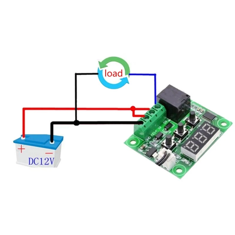 Y1UD Advanced 12V Temperature Controller Temperature Controller Sensor Switches Suitable for Laboratories & Plant Cultivation