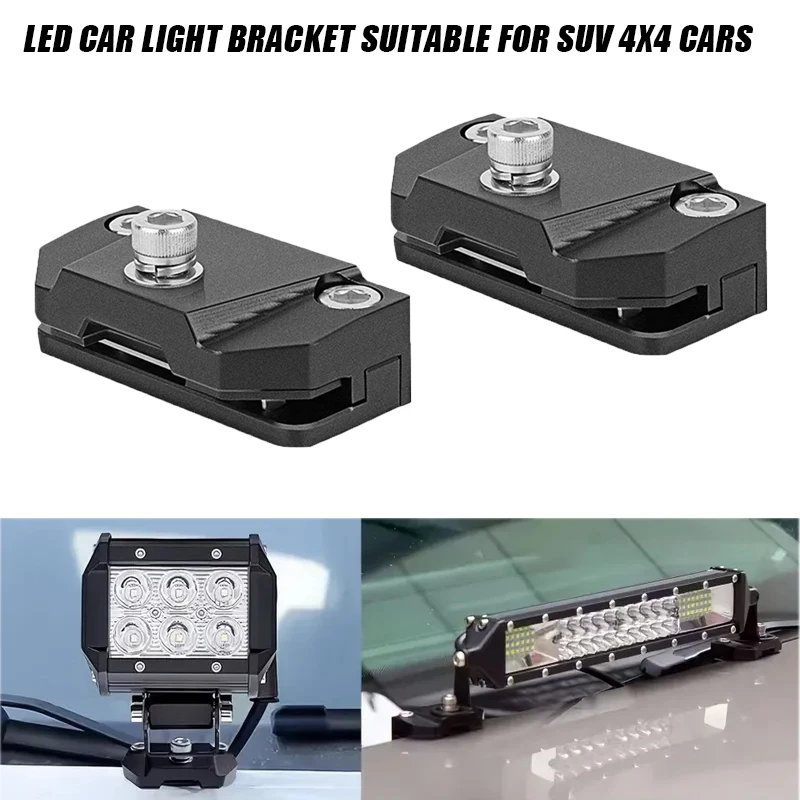 Universelle Auto-Motorhaube LED-Arbeitsleuchten-Halterung A-Säulen-SUV-Abdeckungsleuchten-Montageklemme Auto-Zubehör