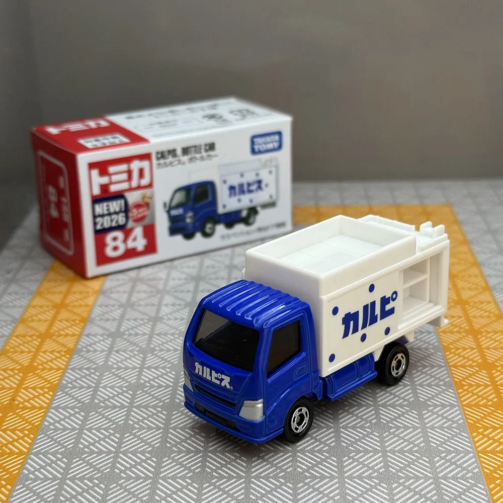 

Takara Tomy Tomica No.84 Calpis Bottle Car Diecast Alloy Vehicle Model Simulation Beverage Bottle Shape Mini Car