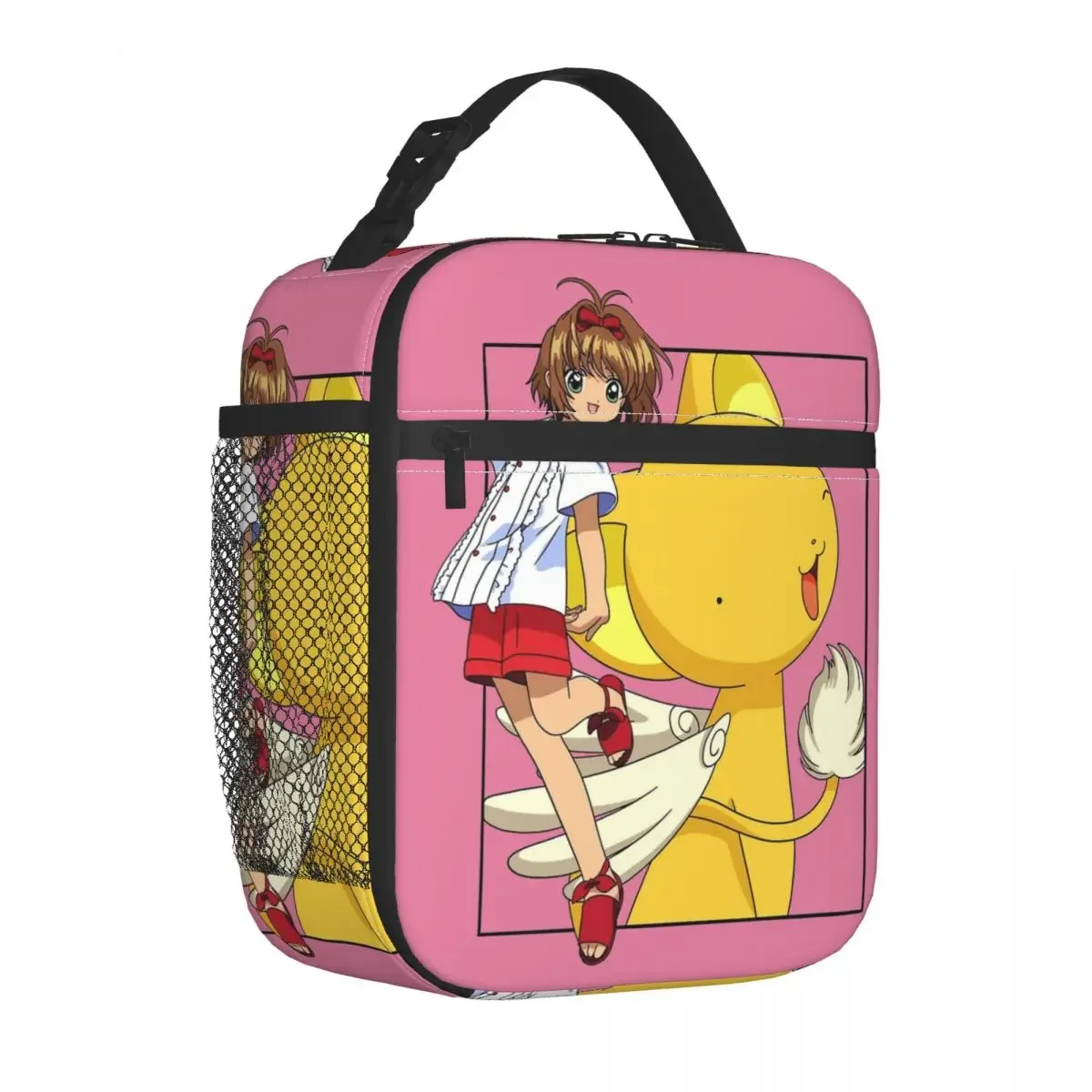 Cardcaptor Sakura Insulated Lunch Bags Portable Sakura & Kero Manga Meal Container Thermal Bag Tote Lunch Box Office Outdoor