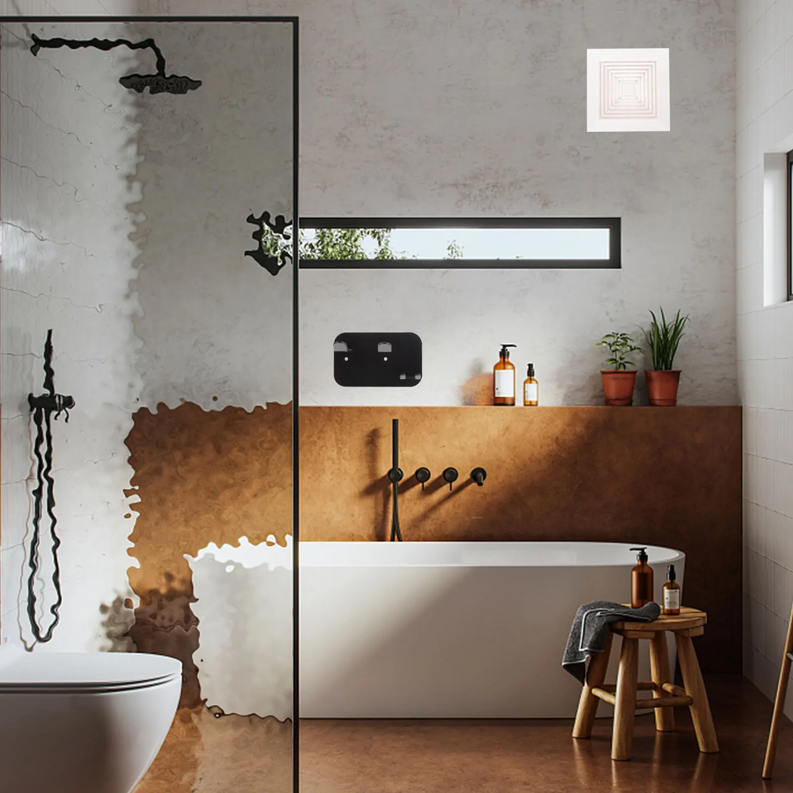 

Ceiling Register Vent Cover Diffuser Air Outlet Square Grille ABS Material Easy Install Bathroom Kitchen Exhaust Vents
