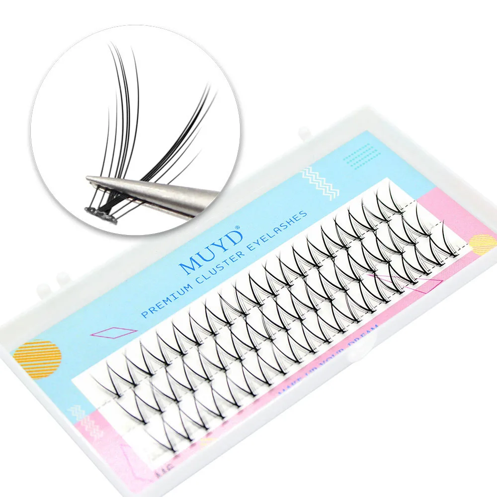 MUYD V Shape Pre-Fans Lashes Soft Individual Eyelash Extension Volume Lash Extension Premium Natural Individual Lashes Mink