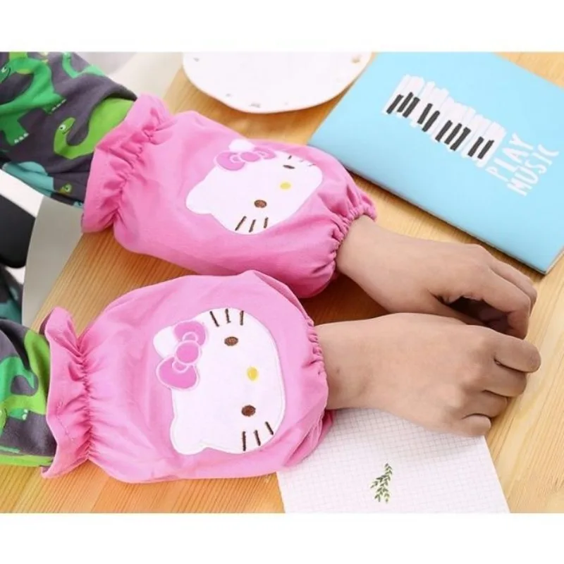 Sanrio HelloKitty New Student Cute Creative Cartoon Fashion Portable Clothes Anti-Dirty Anti-fouling Sleeves Daily Supplies