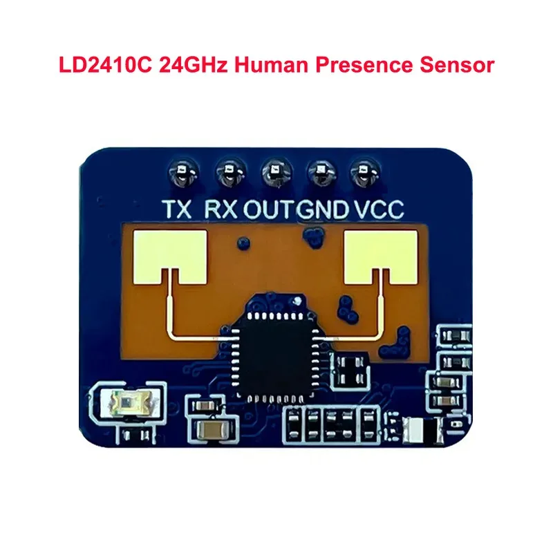 

LD2410C 24GHz Human Presence Sensor FMCW Wave Radar Induction Module Body Heartbeat Detection Sensors High Accuracy HLK-LD2410C