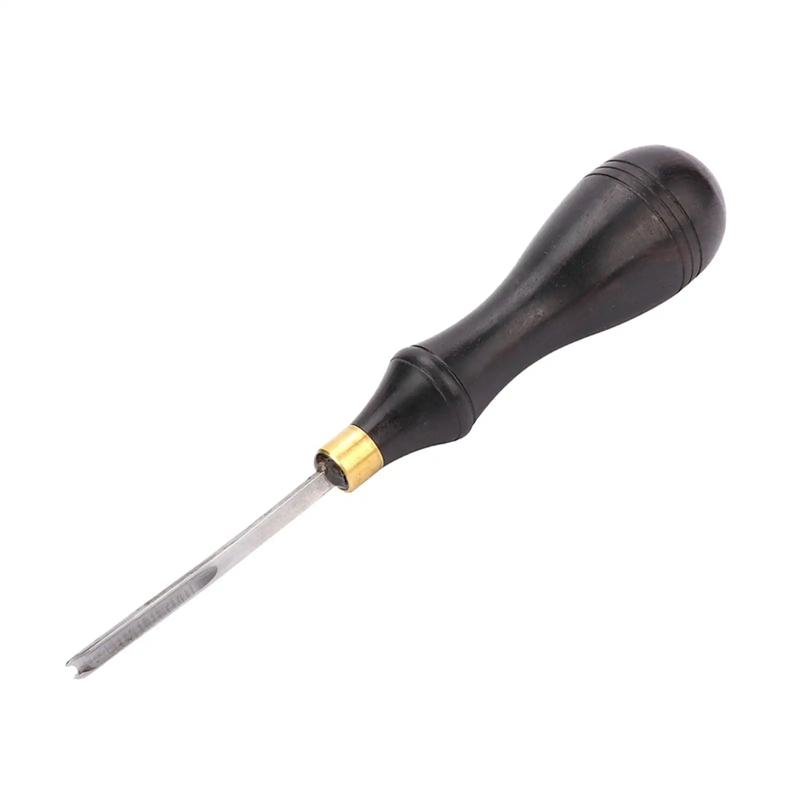 Ebony Handle Leather Edge Beveling Tool - Skiving & Trimming Edger for Crafting - Durable Leather Cutting Edge Tool