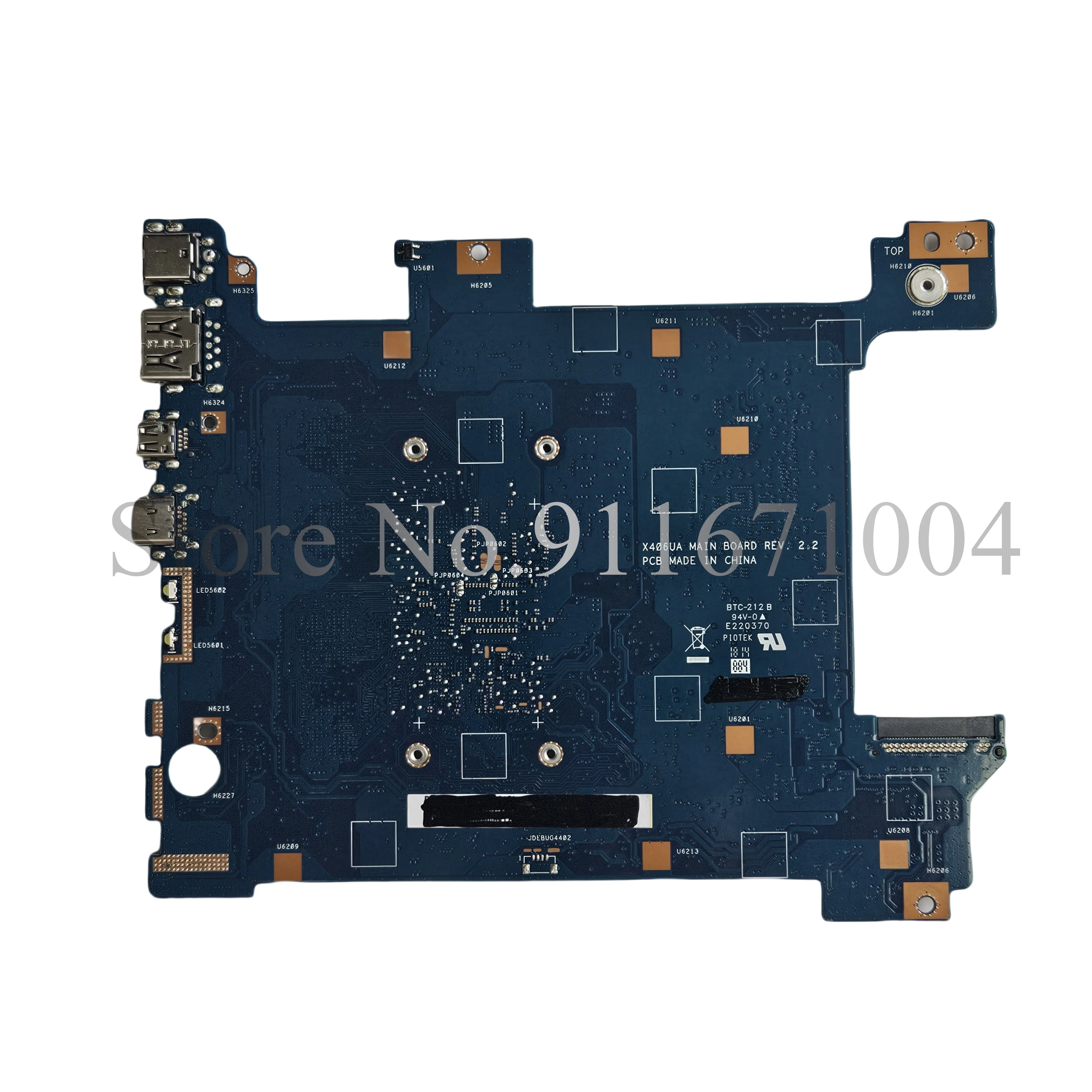 X406UA Laptop Motherboard For ASUS VivoBook S14 X406UAR X406U X406UAS S406U V406U Mainboard With i3 i5 i7-7th/8th RAM-4G/8G