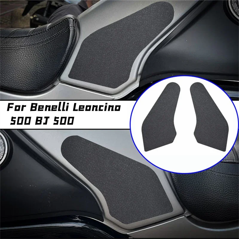 For Benelli Leoncino 500 BJ 500 Motorcycle Anti Slip Fuel Oil Tank Pad Side Knee Grip Decal Protector Sticke