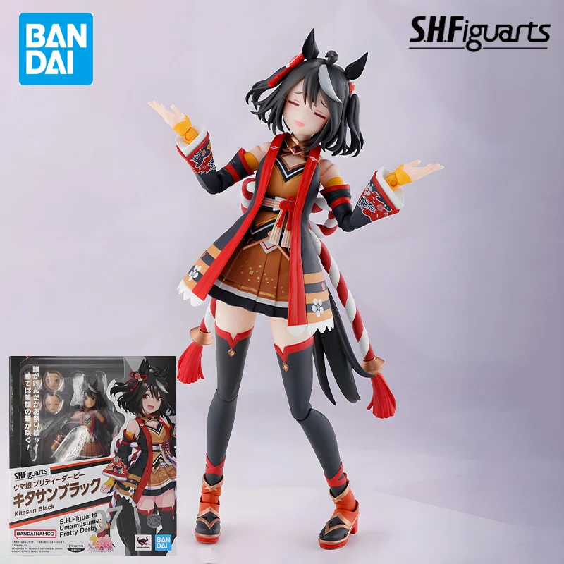 

BANDAI Original S.H.Figuarts Series Kitasan Black Anime Action Figure Assembly Desktop Ornament Model Toys Collectible Model