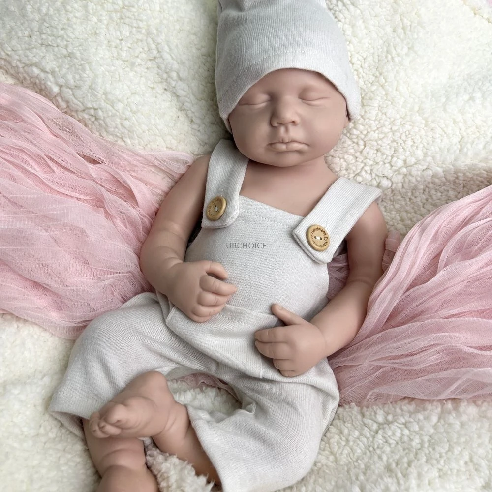 

20-дюймовая неокрашенная силиконовая кукла реборн для маленьких девочек/мальчиков, моющаяся ручная работа, коллекционный художник деменции